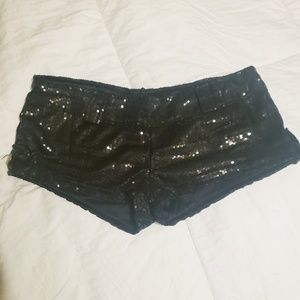 Cheeky sequin shorts